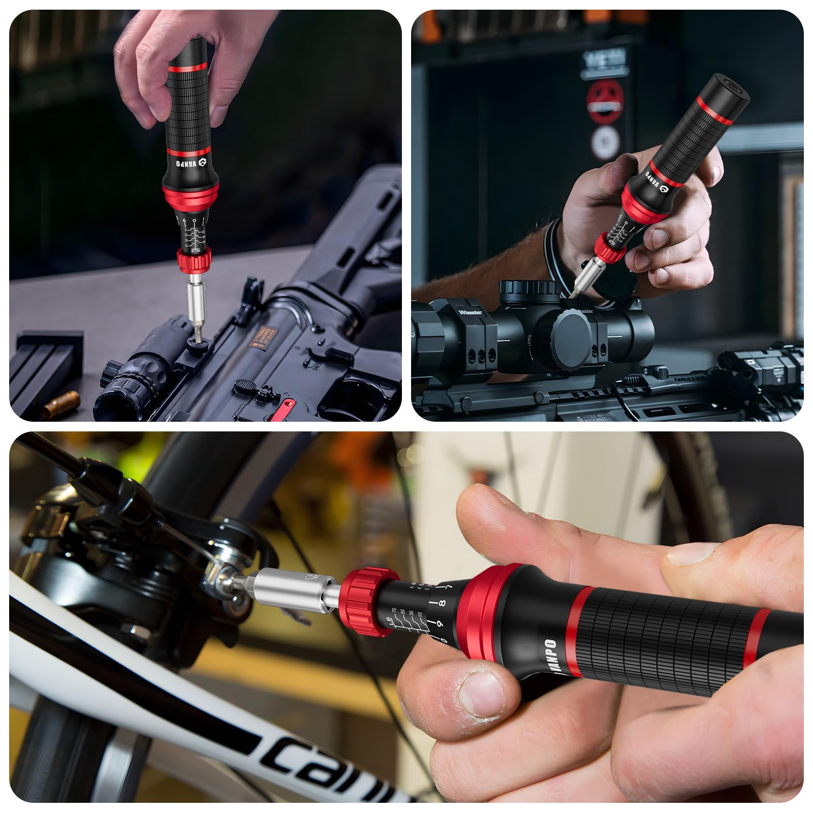 VANPO bike-maintenance-kit supports bicycle care and scope mounting tasks