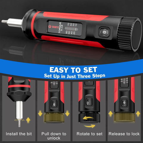 VANPO ergonomic handle offers comfortable grip during extended DIY sessions.