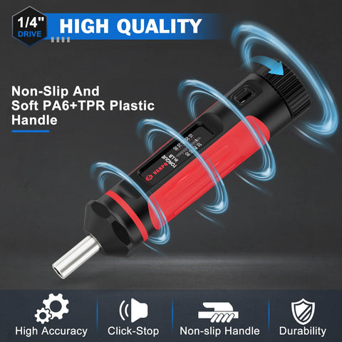 VANPO quarter-inch drive tip compatibility with standard bits for wider project options