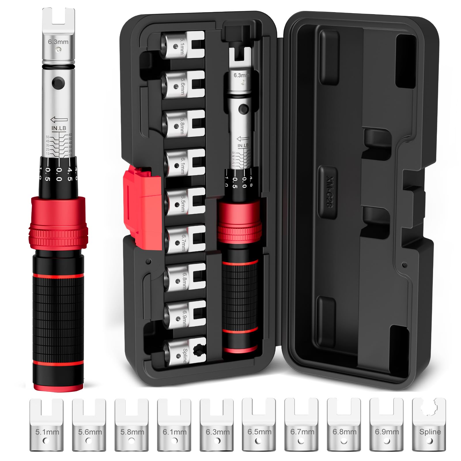 VANPO spoke torque wrench kit in rugged case for portable wheel maintenance.