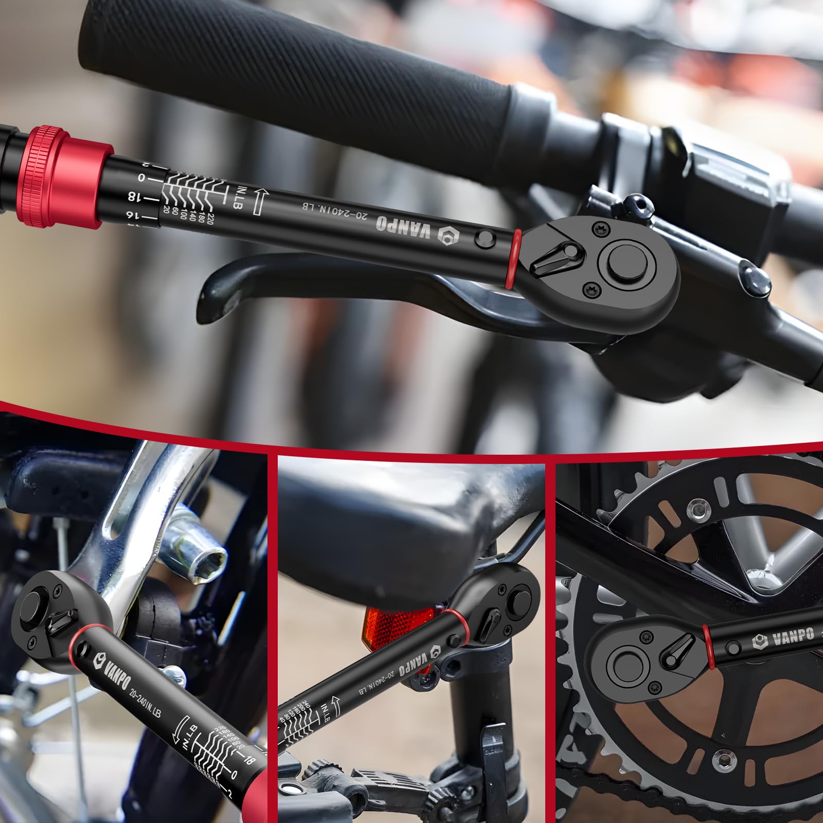 VANPO storage case keeps bike tools organized.