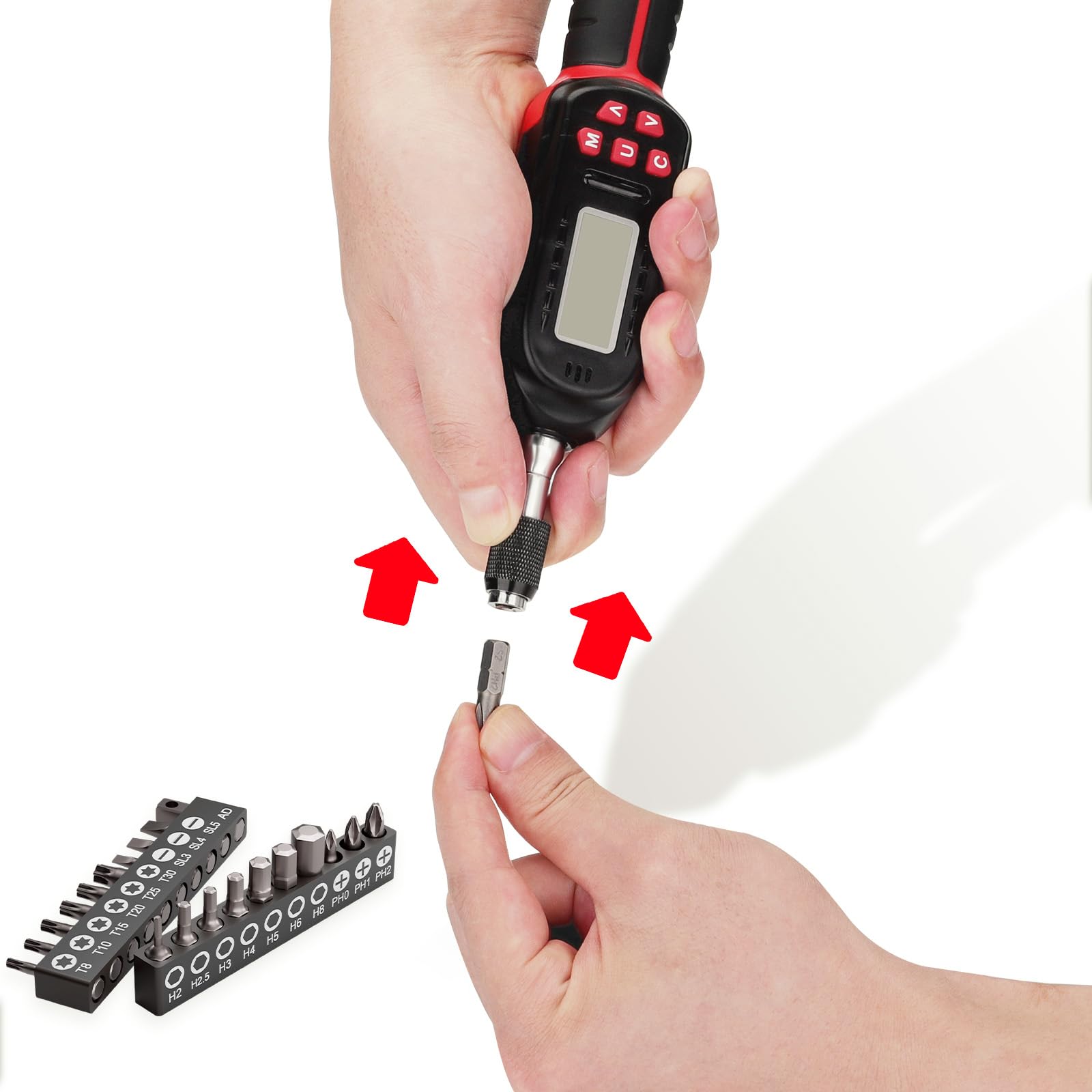 VANPO torque screwdriver peak memory stores up to 500 torque records