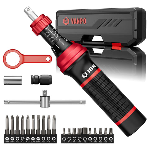 VANPO Torque Screwdriver showing torque scale for precise tightening