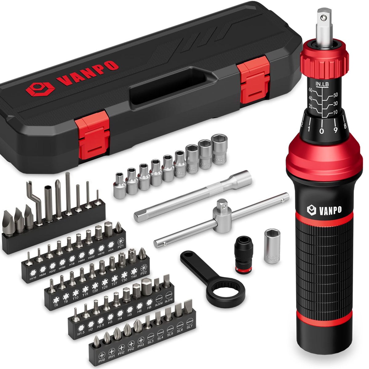 VANPO torque screwdriver with scale dial for precise torque control