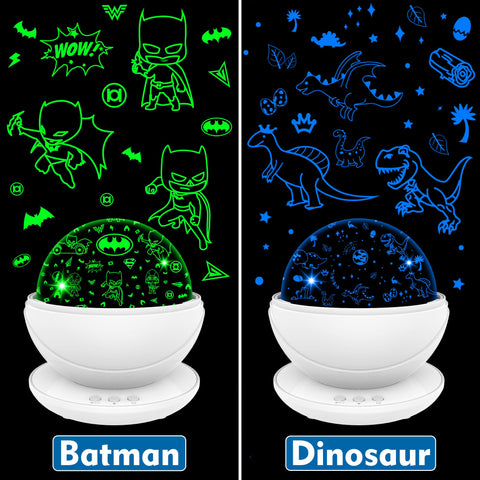 VANSHINIEER dino theme night light side view creates cozy bedtime ambience
