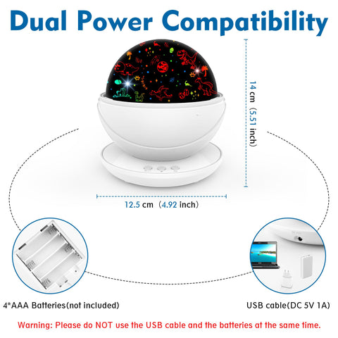 VANSHINIEER USB or battery power for flexible setup