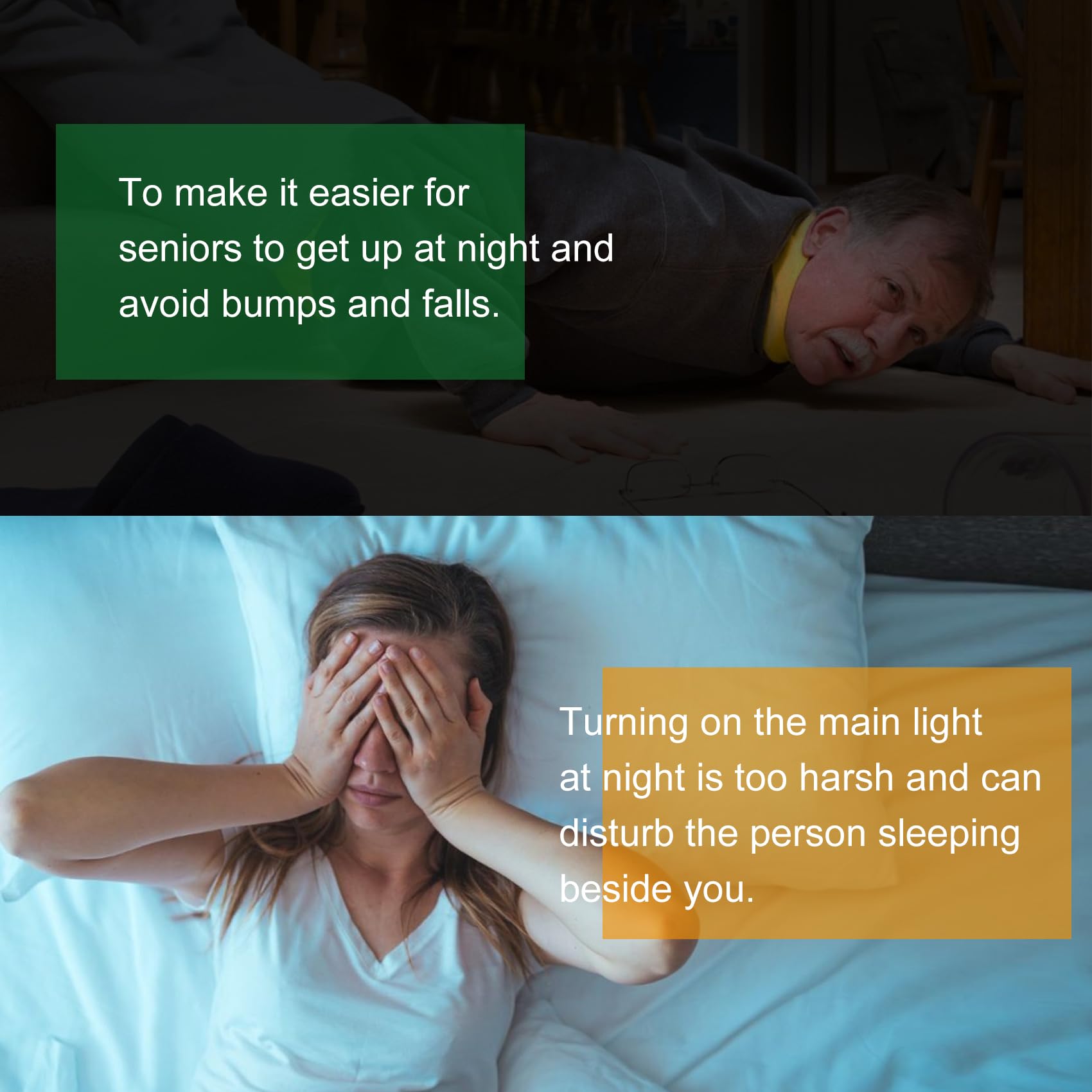 Vansky 45-LED long-life strips illuminate softly and evenly.