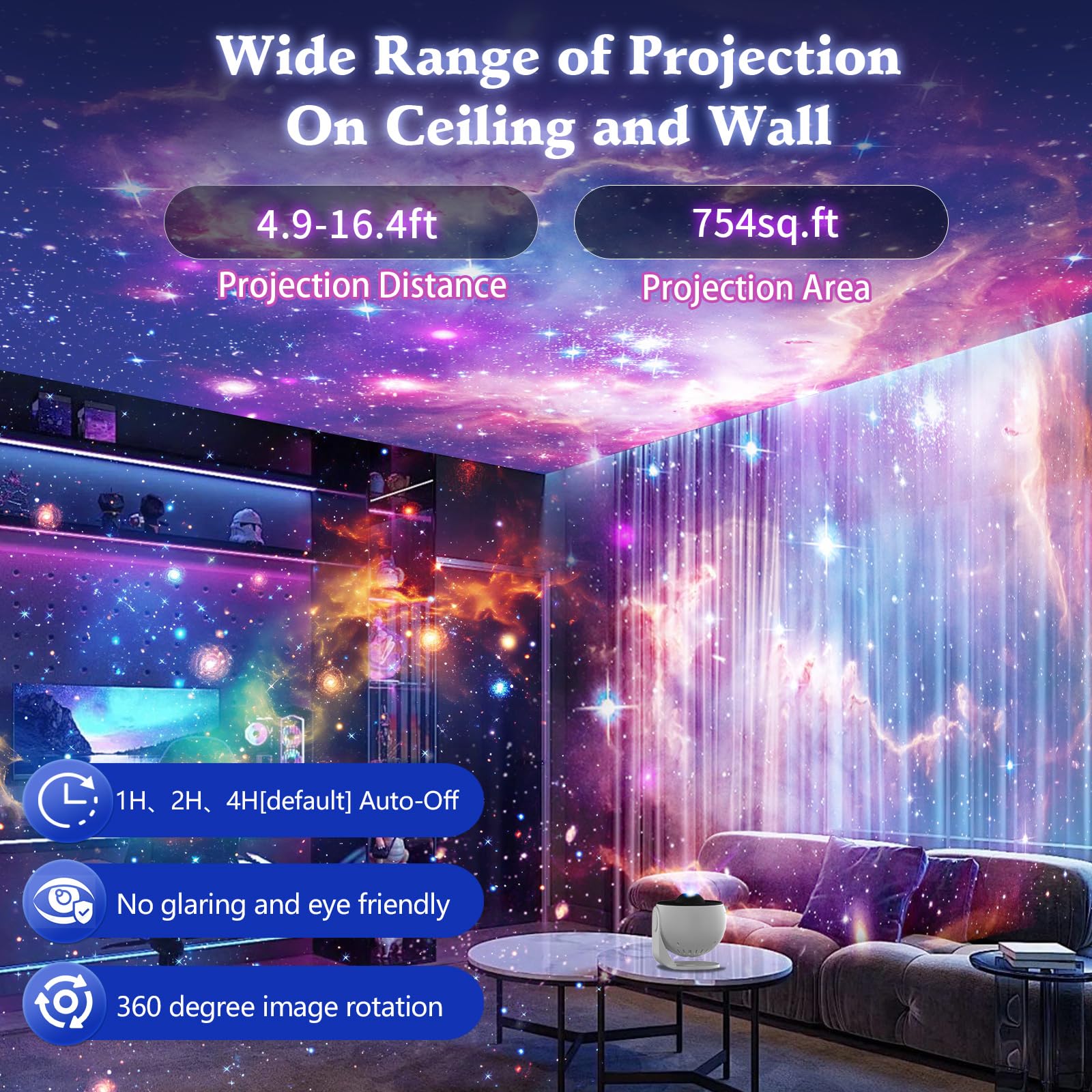 VanSmaGo Galaxy Projector 12-disc set with diverse celestial scenes for exploration.