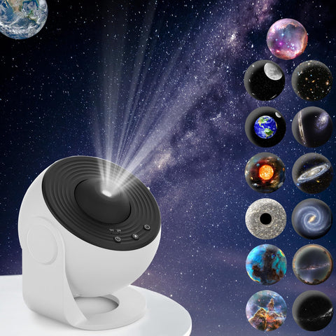 VanSmaGo Galaxy Projector front view showing compact bedroom-friendly design.