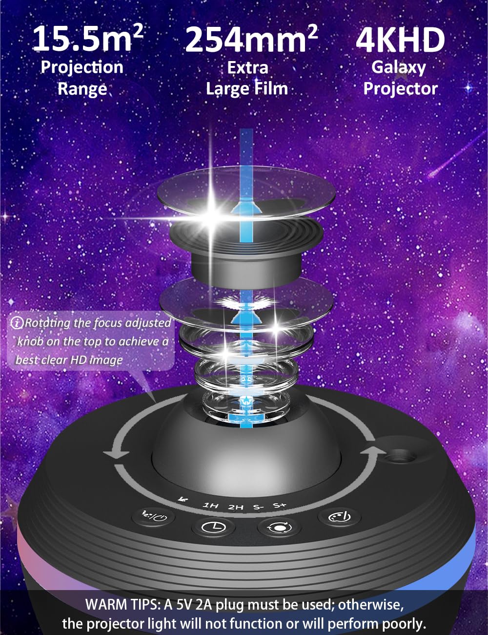 VanSmaGo milky way room light provides a tranquil halo for bedtime stories