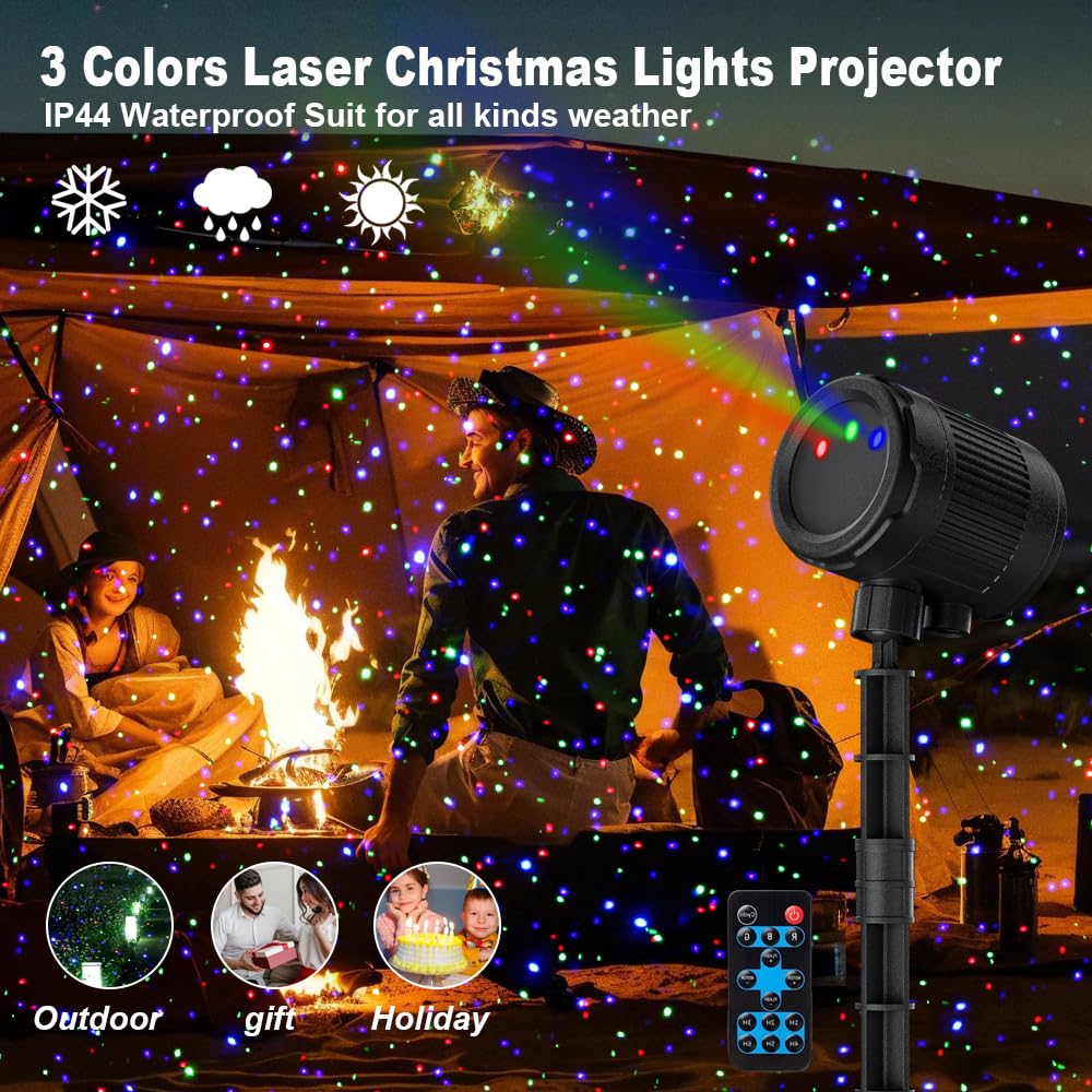 VanSmaGo laser light 16.4 ft cord enables flexible placement.