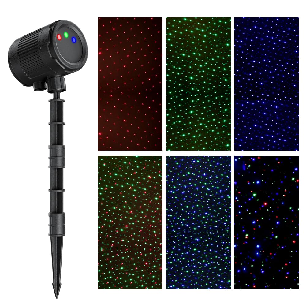 VanSmaGo RGB firefly projection covers large display areas.