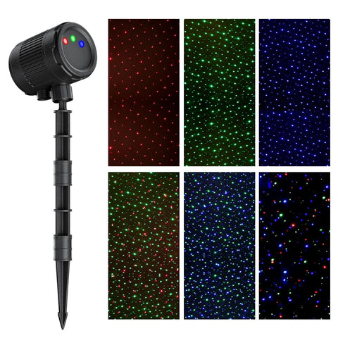 VanSmaGo RGB firefly projection covers large display areas.