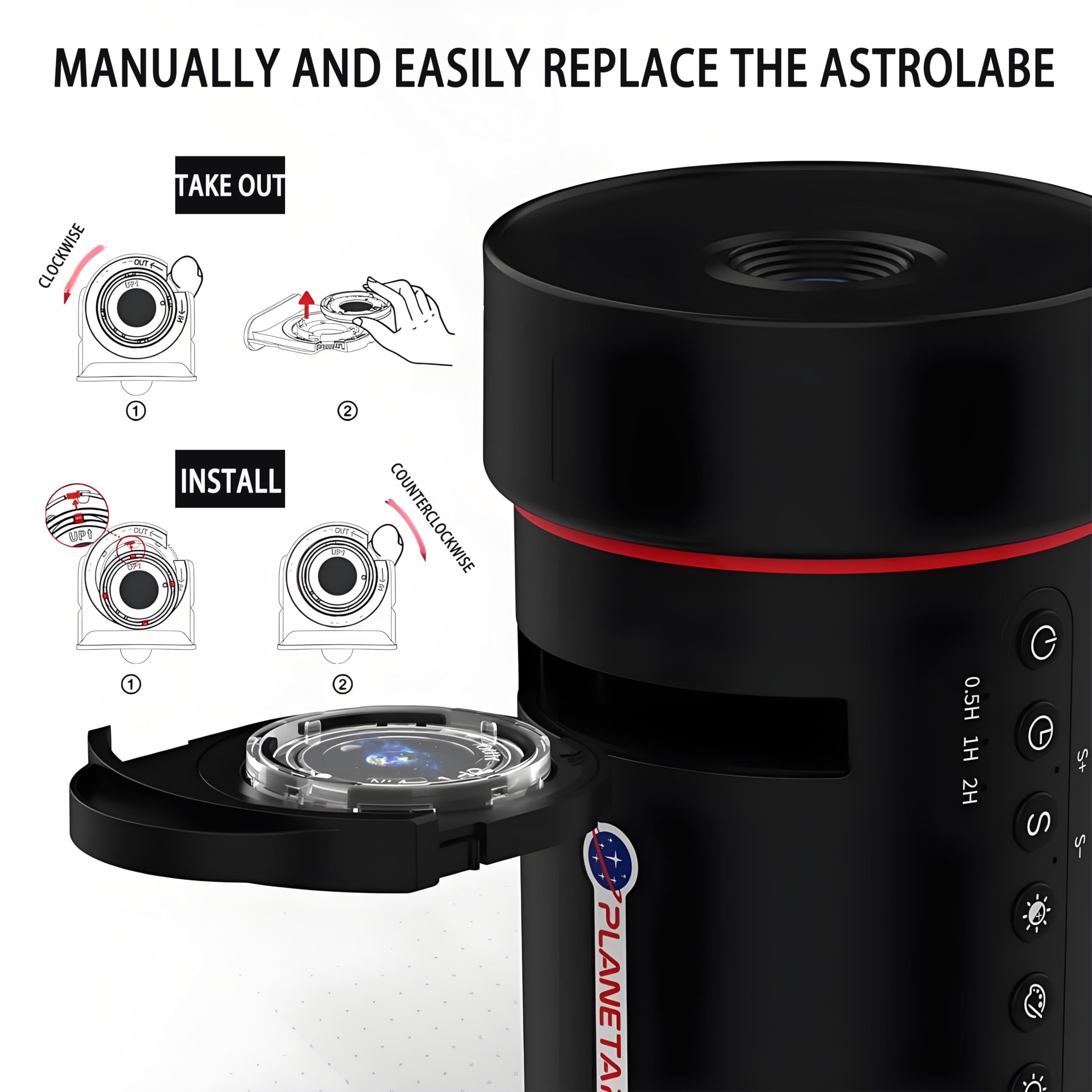 VanSmaGo Star Projector included pack with discs for varied scenes.