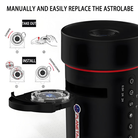 VanSmaGo Star Projector included pack with discs for varied scenes.