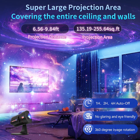 VanSmaGo Star Projector timer control turns off automatically after use.