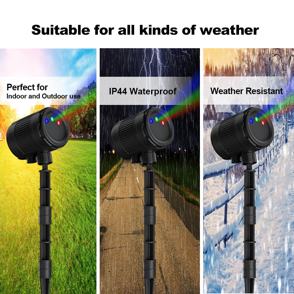 VanSmaGo weatherproof outdoor projector shines year round.