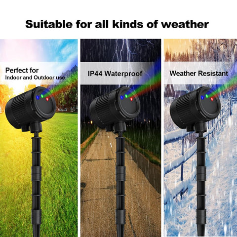 VanSmaGo weatherproof outdoor projector shines year round.