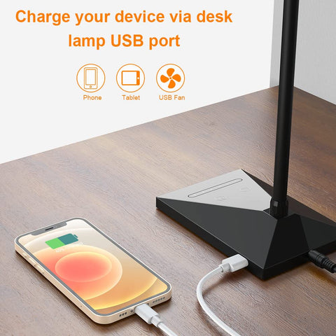 Vansuny desk lamp touch control panel for quick brightness and color adjustments