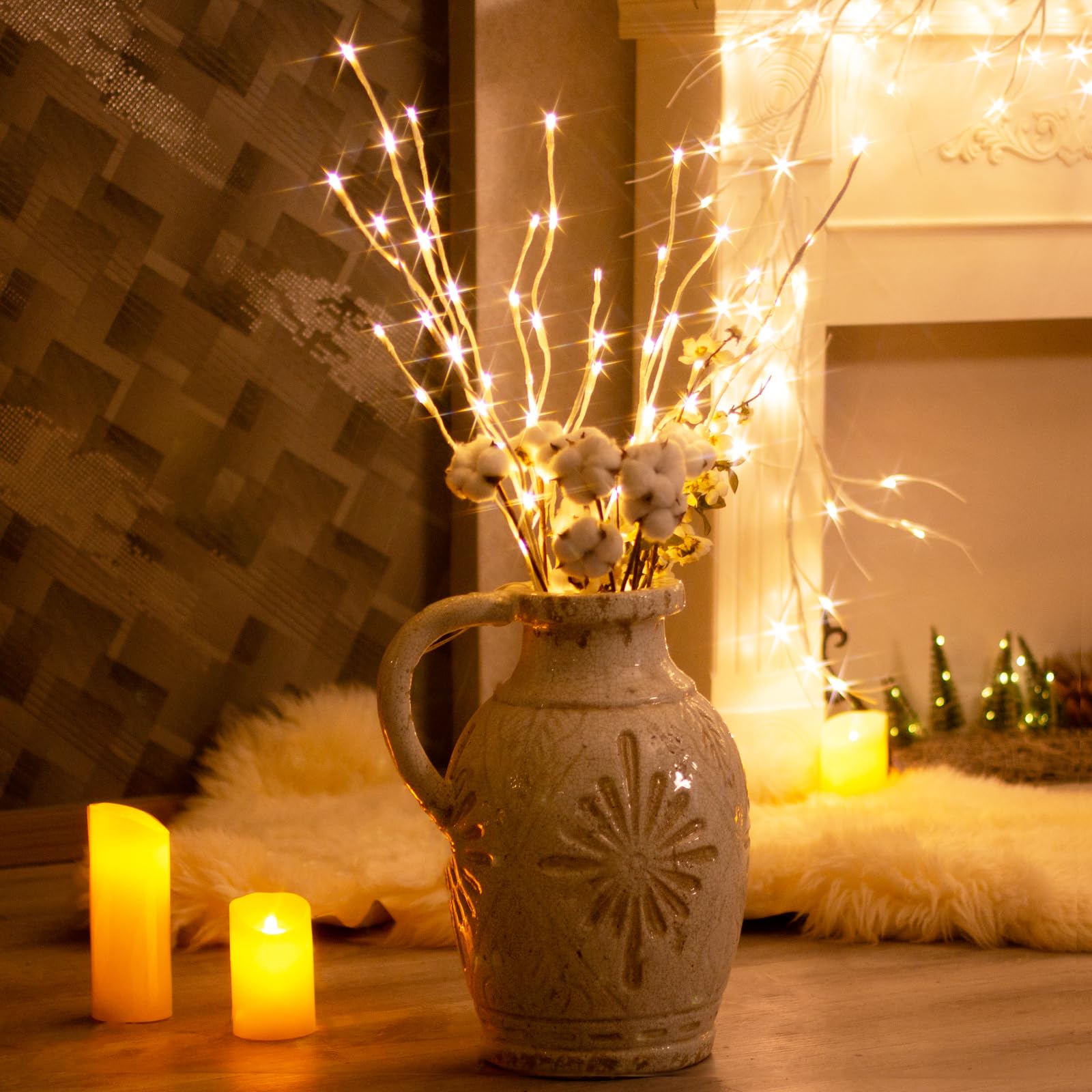 Vanthylit birch branch closeup texture enhances indoor displays