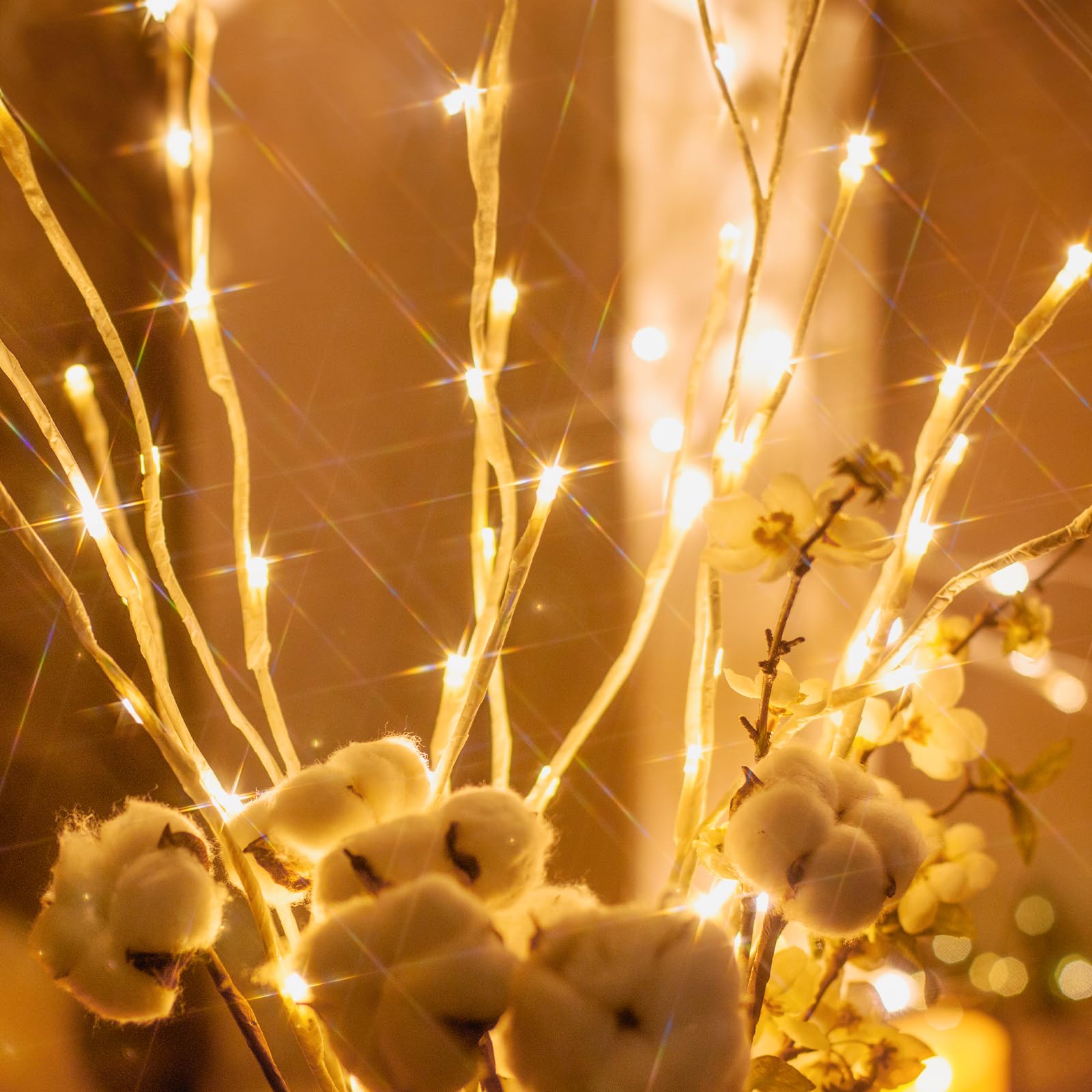 Vanthylit 3PK birch branch LED glow adds room warmth