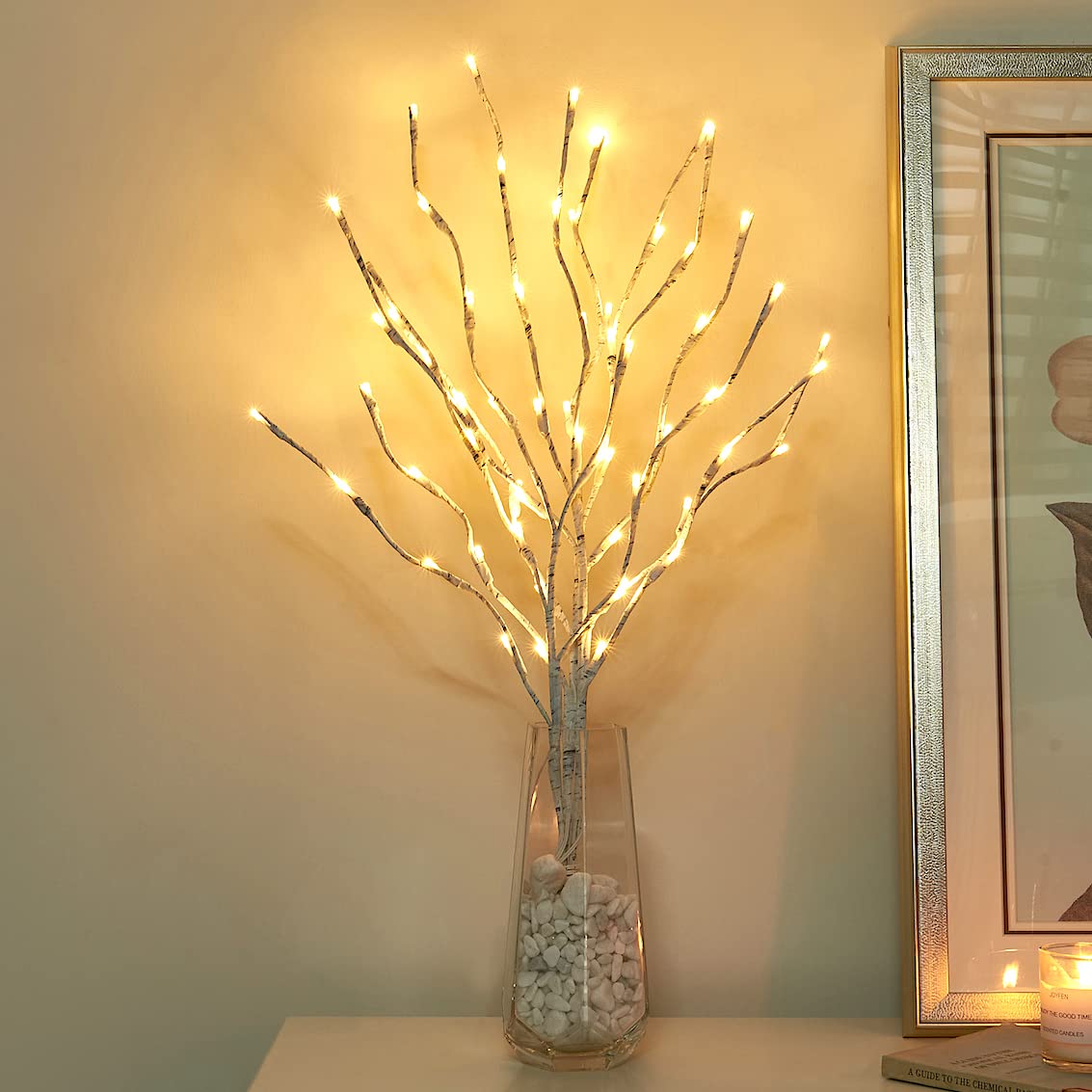Vanthylit 3PK 30in birch branch lights create warm outdoor ambiance