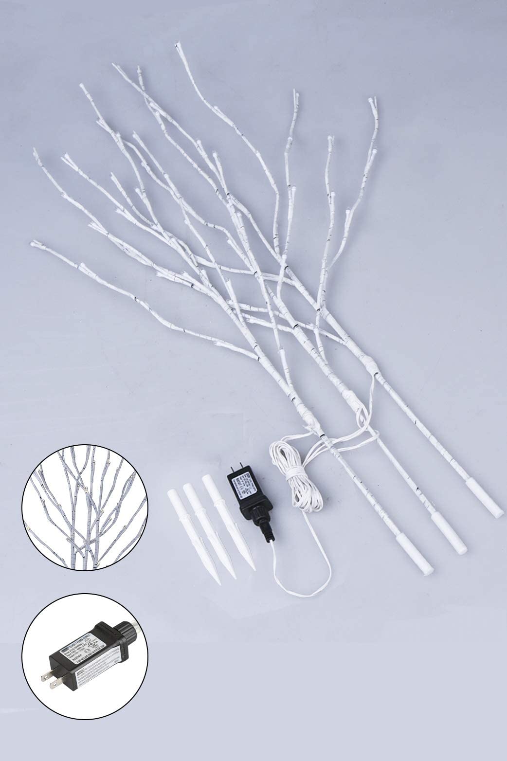 Vanthylit birch branch with waterproof adapter for outdoor use