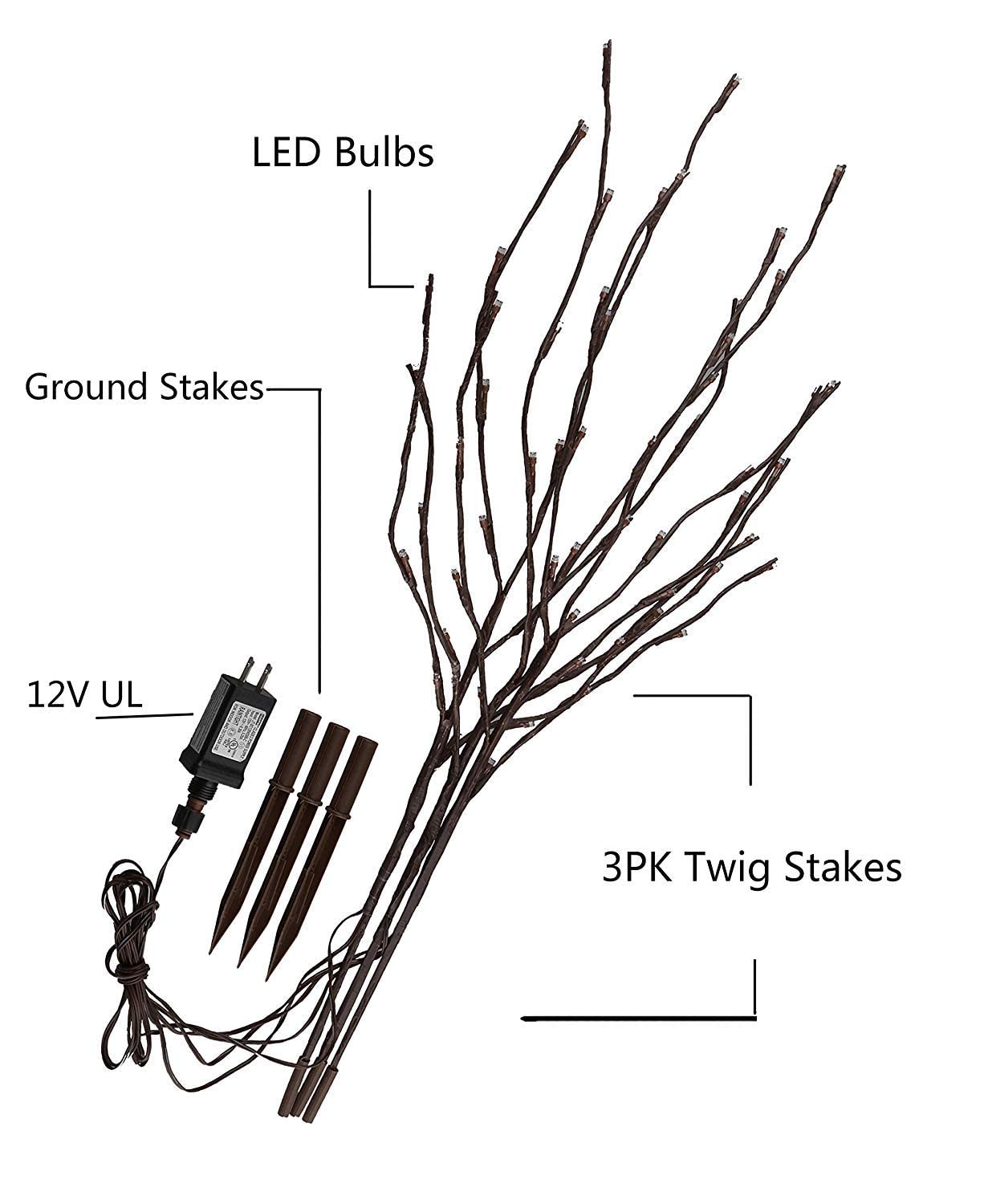 Vanthylit bendable willow branch lights highlighting flexible decor for cozy spaces.