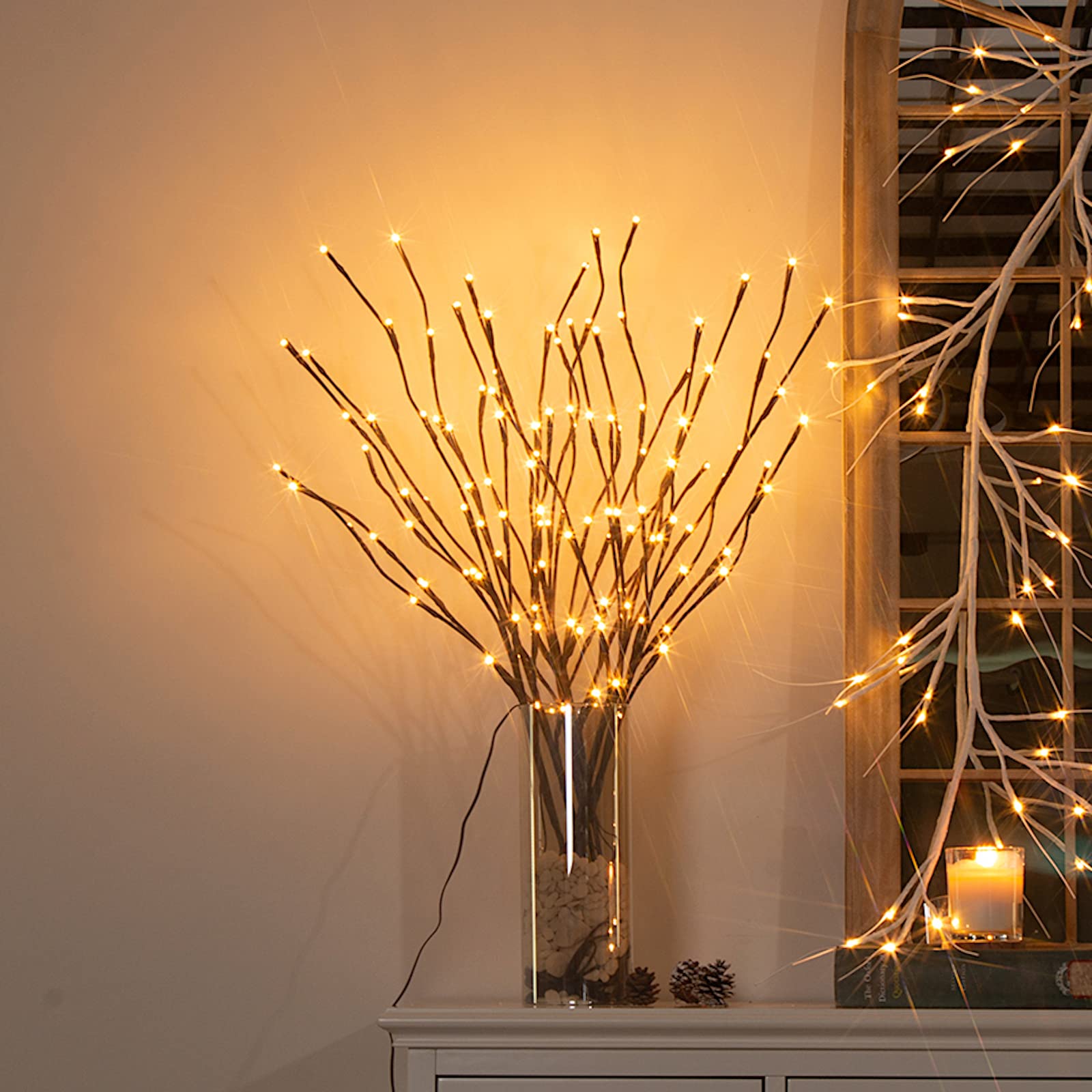 Vanthylit branch light with 5 bendable stems for flexible installation.