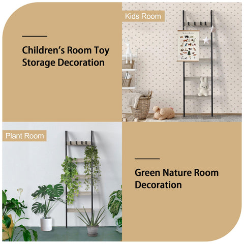 Vantimo living room quilt ladder offers decorative storage.