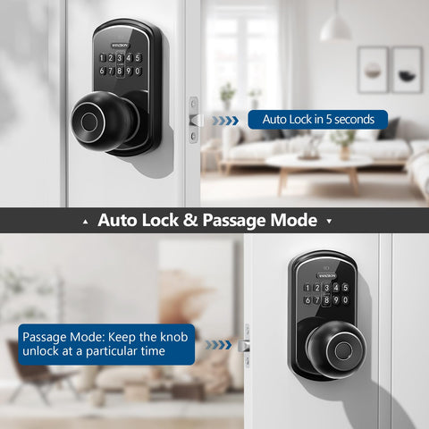 VANZBON app control interface powering smart door lock management