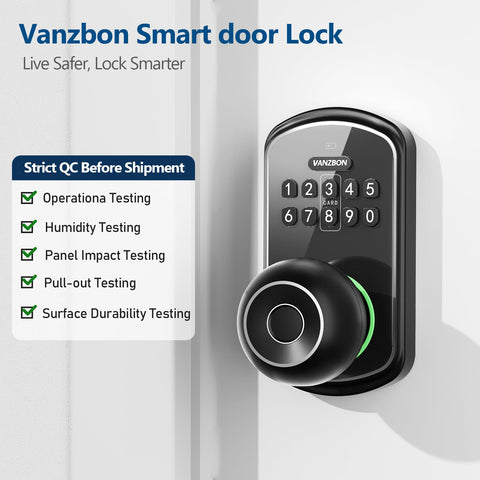 VANZBON installation in 10 minutes on a standard wooden door