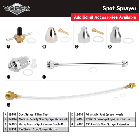 Vaper Spot Spray usage scenario in kitchen and bathroom environments for quick tasks.