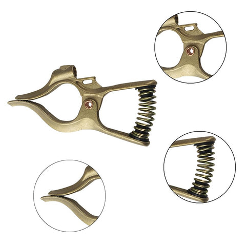 Vaphy 300-Amp clamp supports up to 300 amps for heavy-duty welding setups.