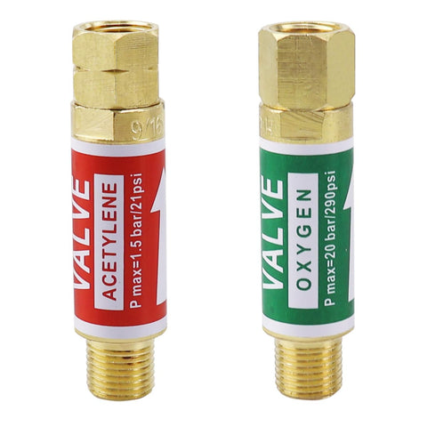 VAPHY Oxygen Acetylene Flashback Arrestor front view shows rugged copper construction for reliable safety.
