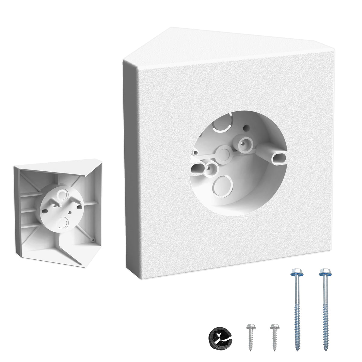 Vapikirv FB900-1 ceiling box on angled cathedral ceiling supports up to 70 lbs.