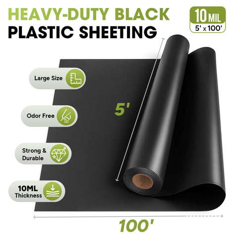 VAPLINX 10 Mil plastic sheeting demonstrates UV-resistant durability in outdoor use