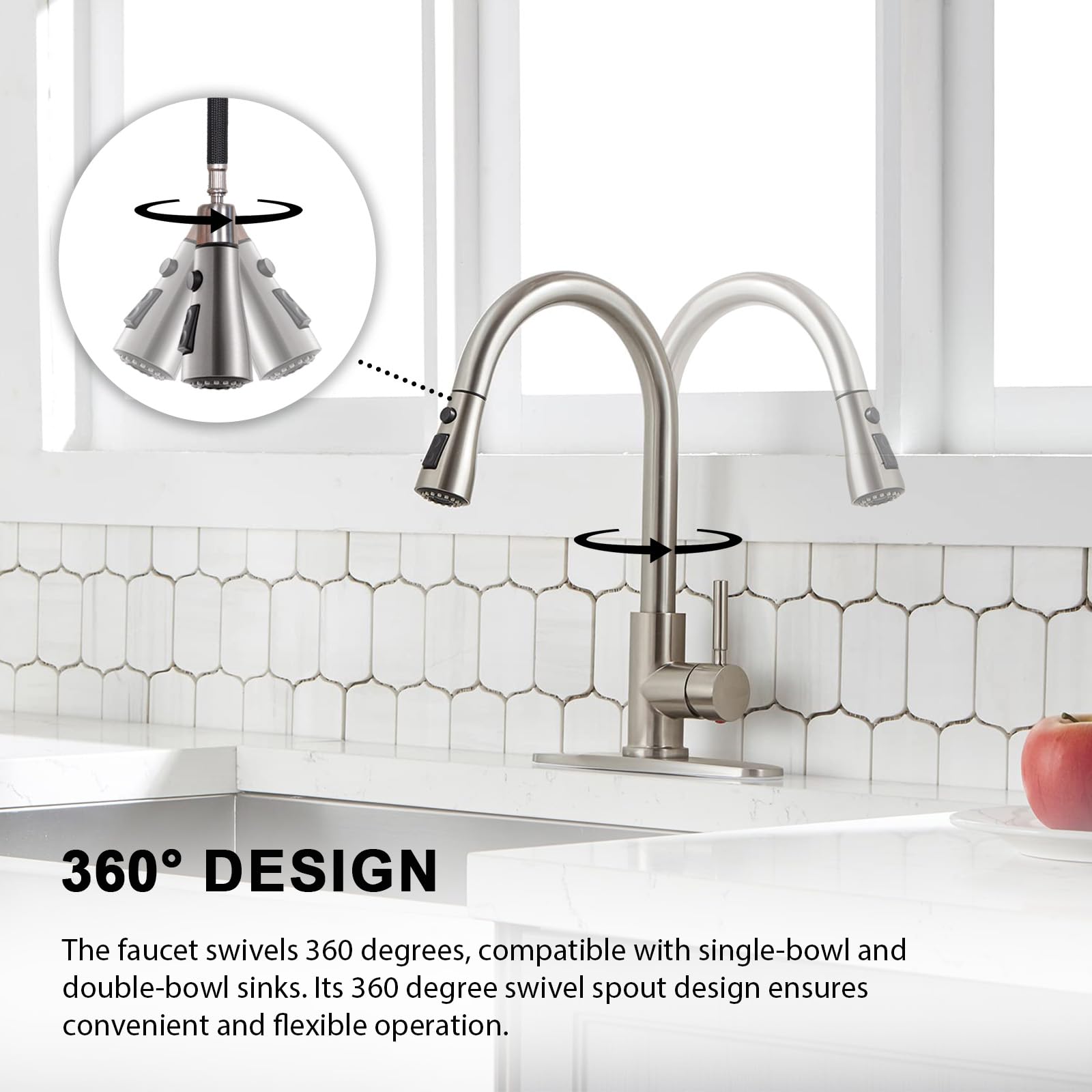VAPSINT fits 1–3 hole sinks for flexible installation
