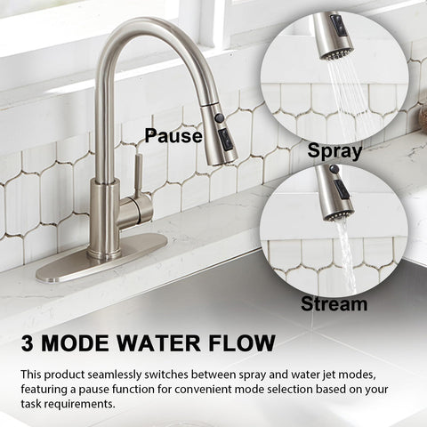 VAPSINT three-mode faucet offers stream, spray, and pause