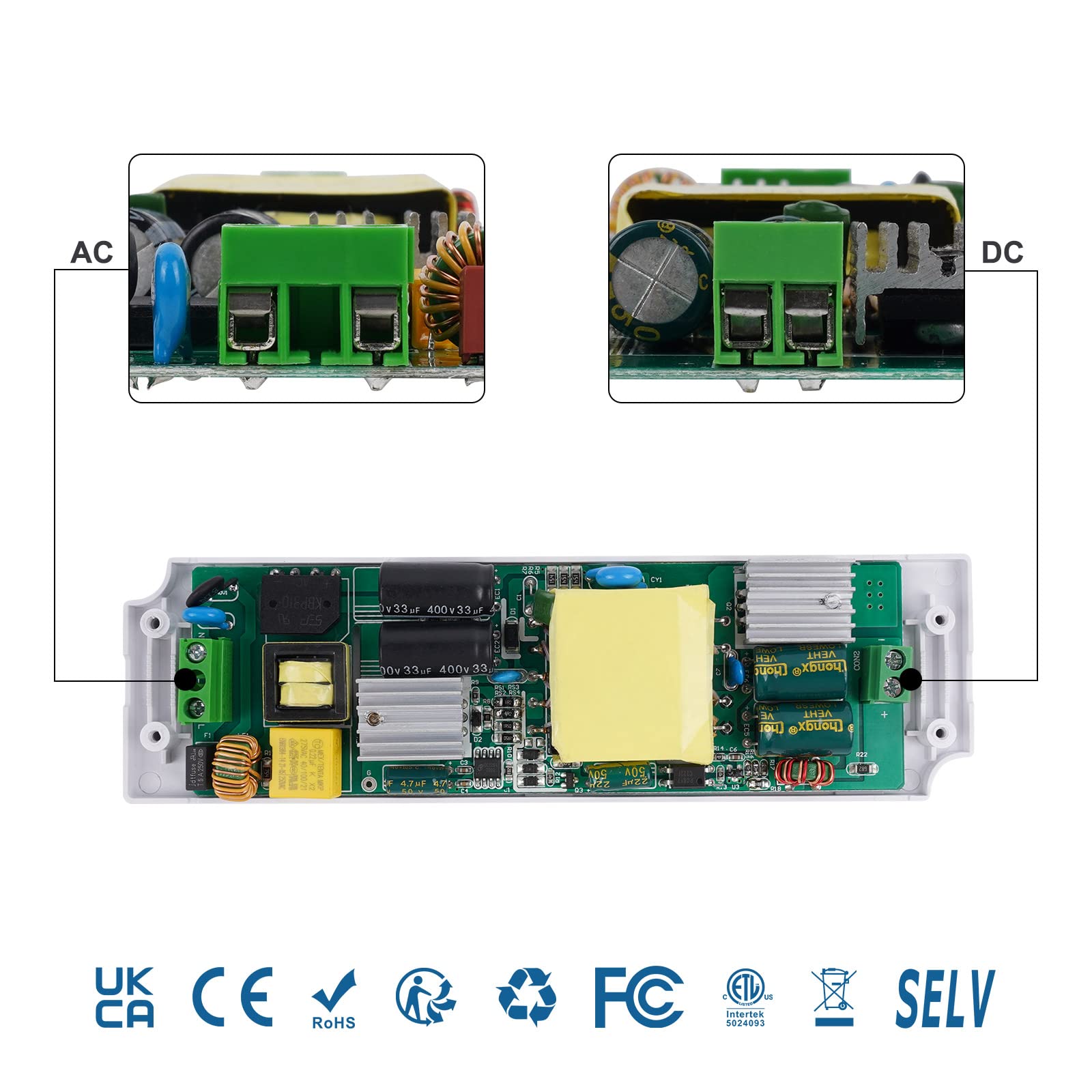 VARICART 24V compatibility supports LED strip lights, MR16 and MR11 bulbs