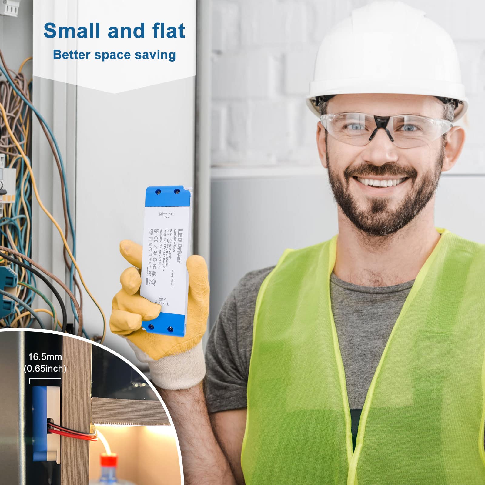 VARICART flame-retardant PC casing keeps indoor LED projects safer