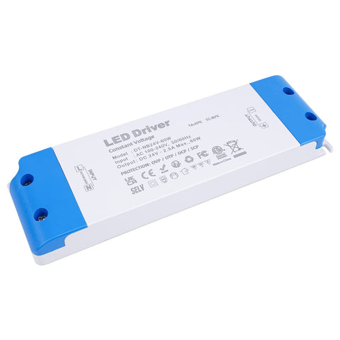 VARICART LED driver 24V 60W compact design enables easy installation and tidy mounting