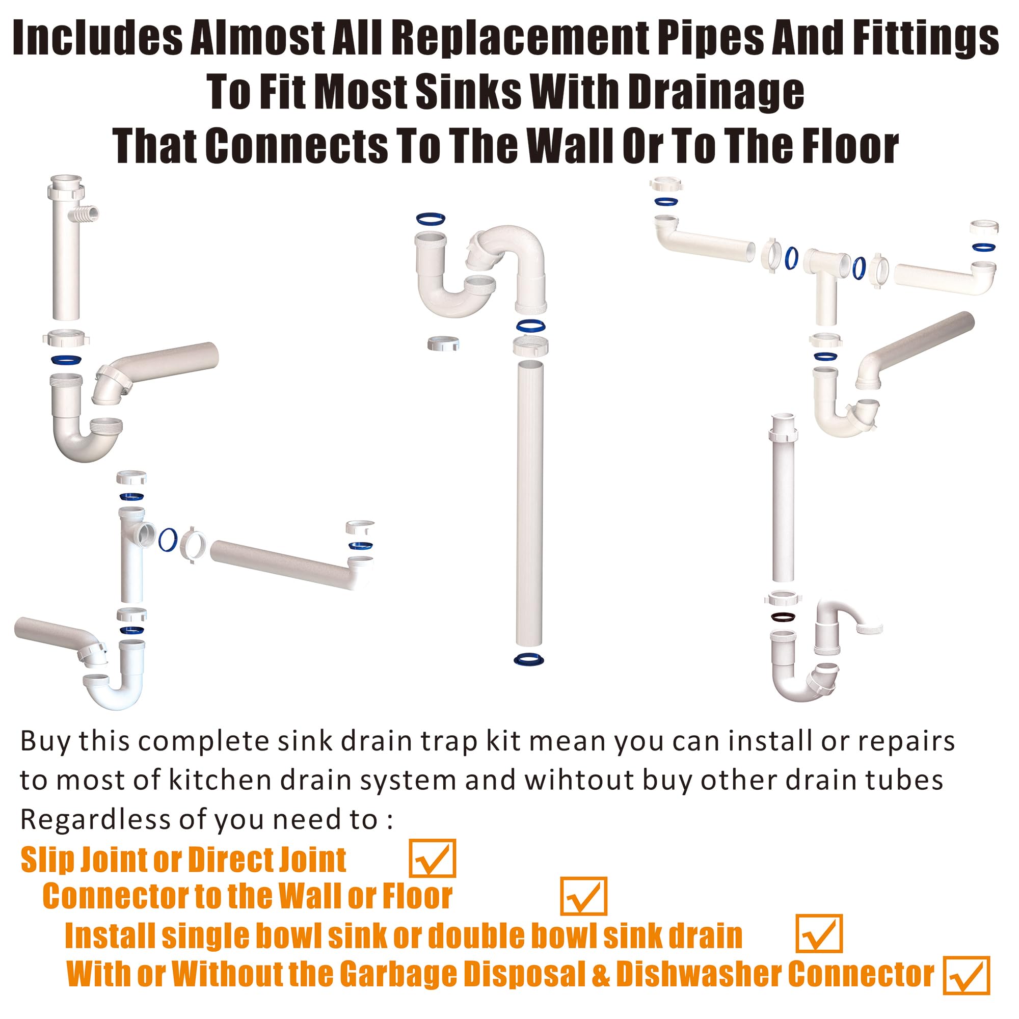 Variimage end outlet tee arrangement highlights flexible wall-to-floor connections.