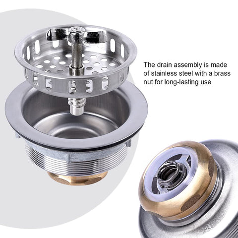 VARNAHOME 304 stainless steel with brass nuts ensures durability and leak resistance.