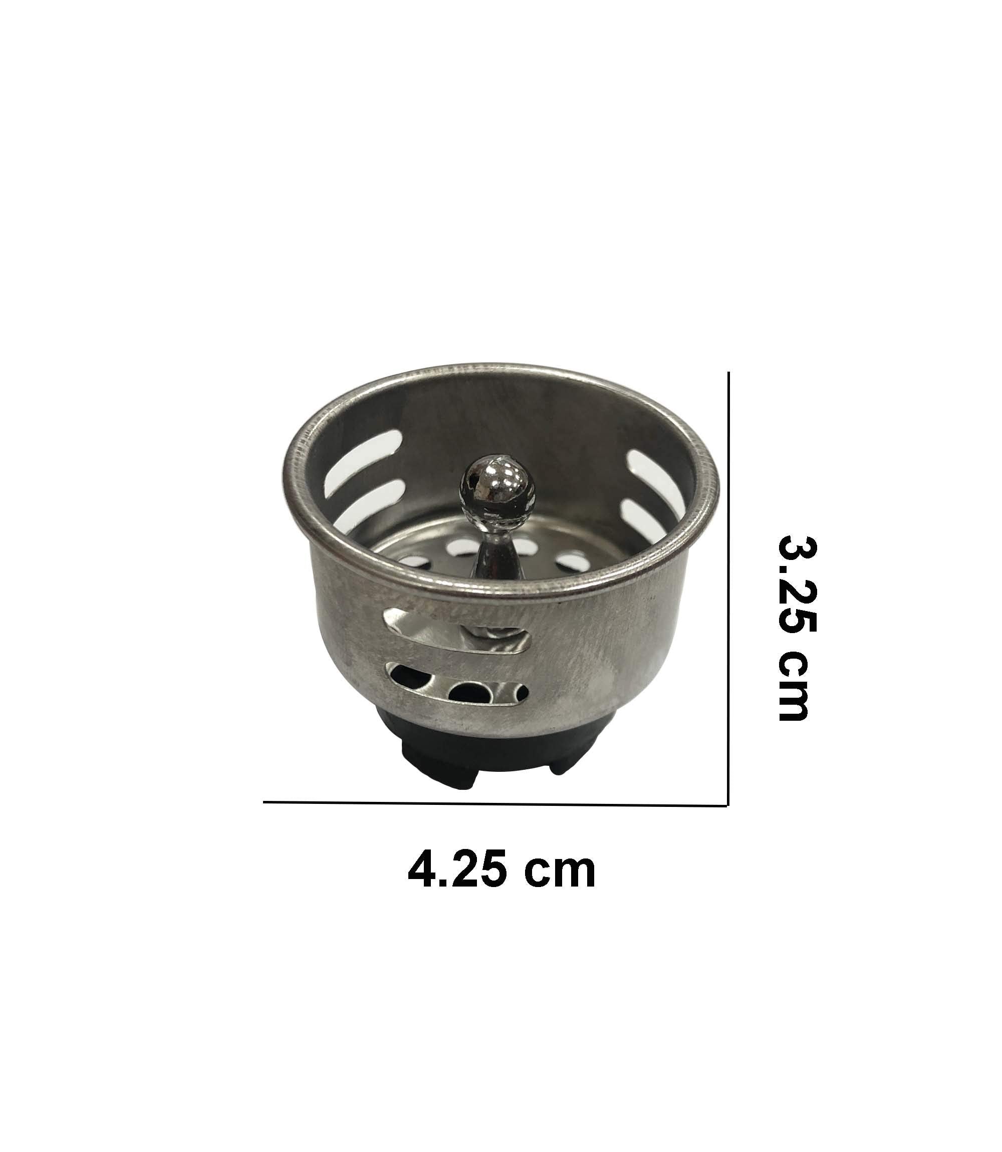 VARNAHOME Junior Duo Strainer stopper acts as a drain plug for bar and prep sinks