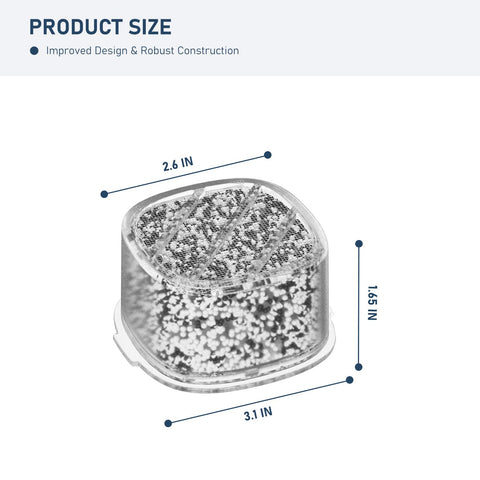 Easy, tool-free installation of the Varycony filter cartridge.