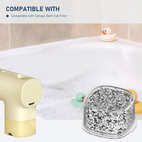 Family-friendly filtration supports gentle bath time with smoother water.