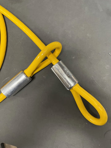 Vascer anti-theft deterrent cable ready for installation.