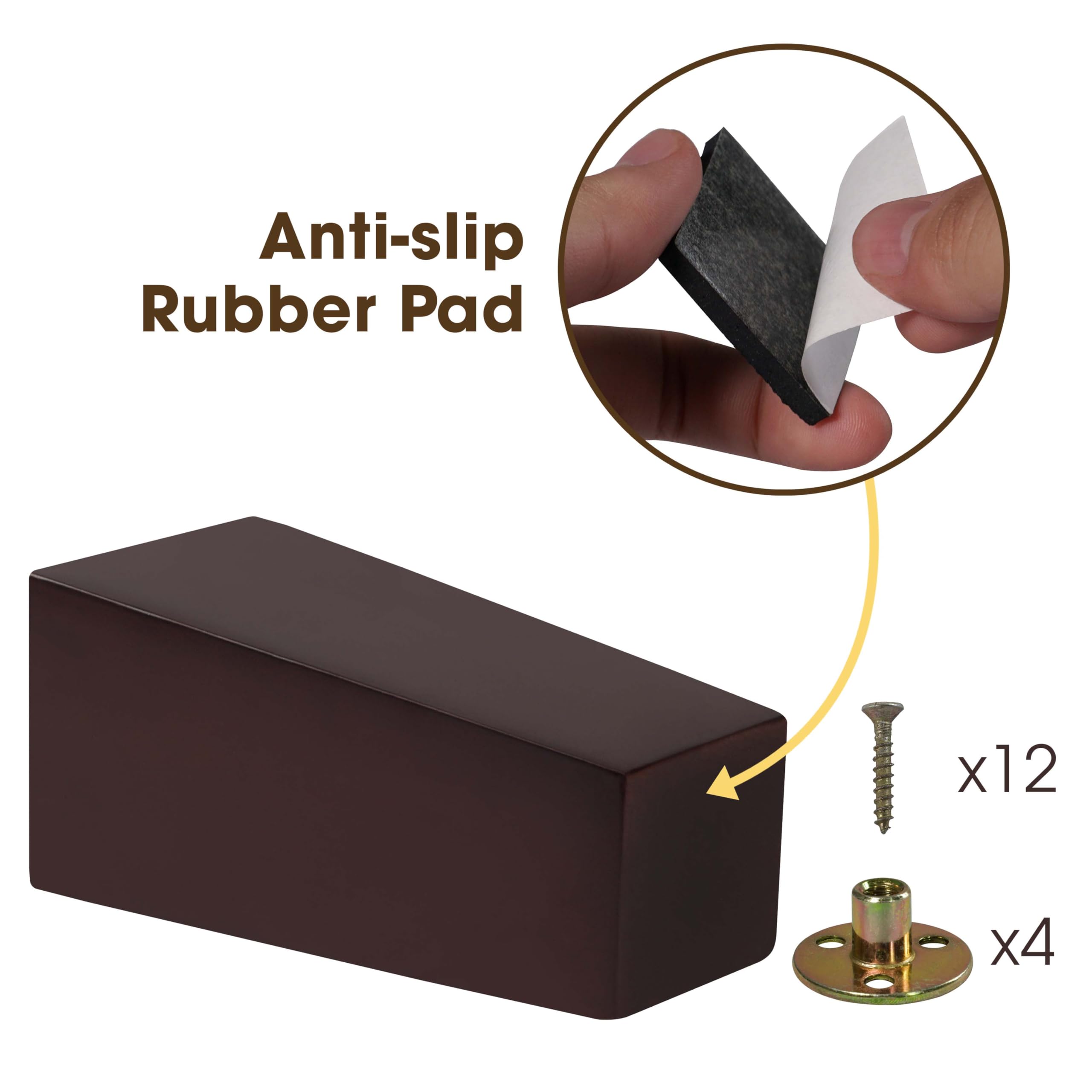 VASGOR height-boosted legs improve under-furniture access.