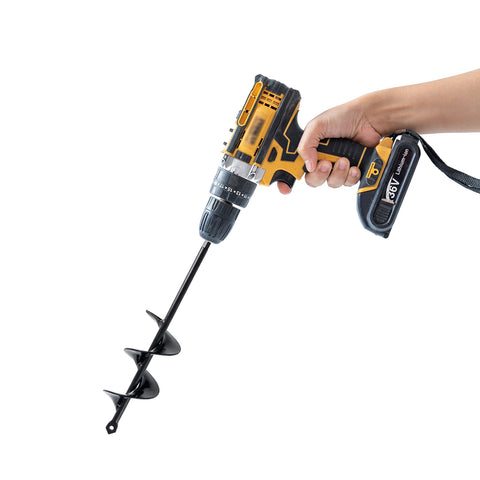 VASGOR Set 3 cordless-digging auger works with 18V drills.